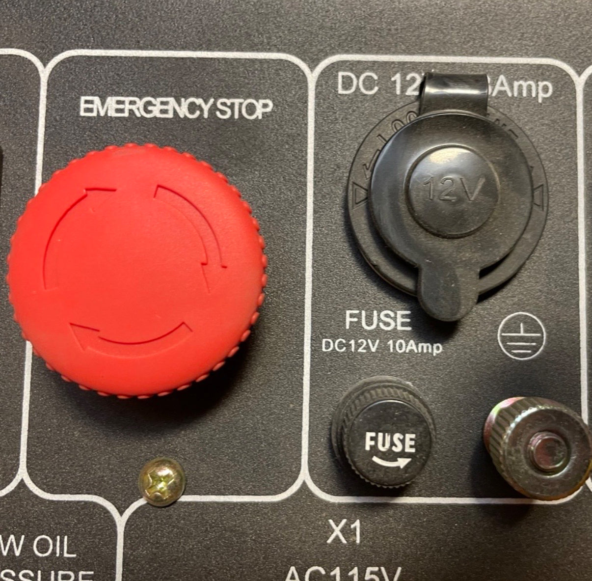 1023307 - Control Panel with Wiring - Hyundai DHY8000SELR Diesel Generator