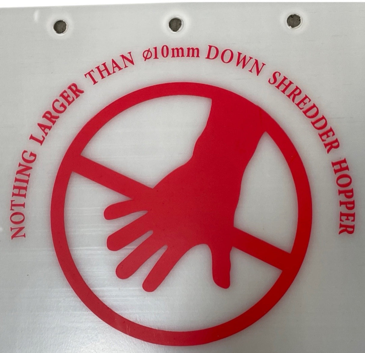 1091007 - Genuine Safety Screen - Hyundai HYCH700 Chipper Shredder