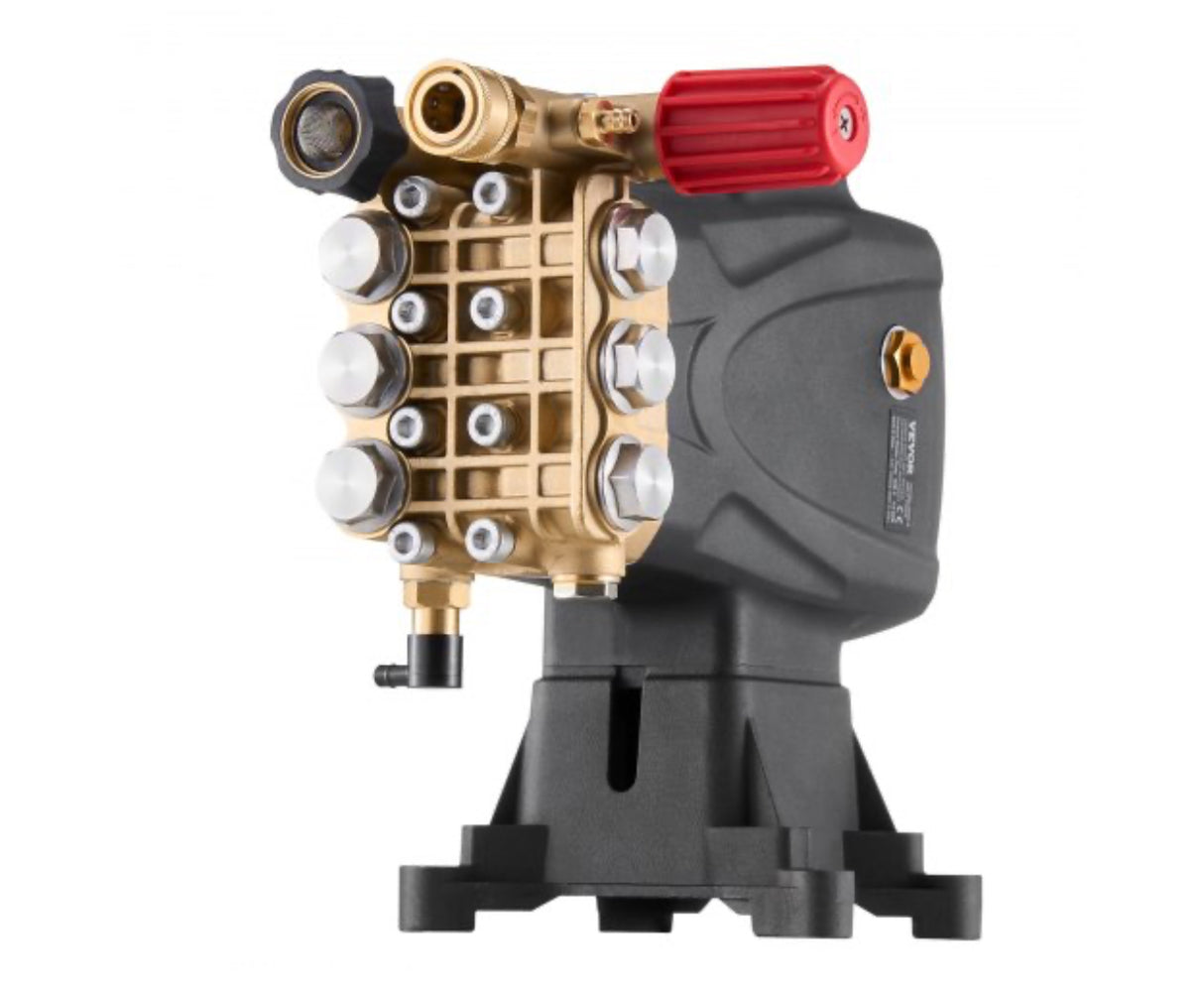 VEVOR Pressure Washer Pump 1 in Shaft Horizontal Triplex Plunger 4000 PSI 4.0GPM