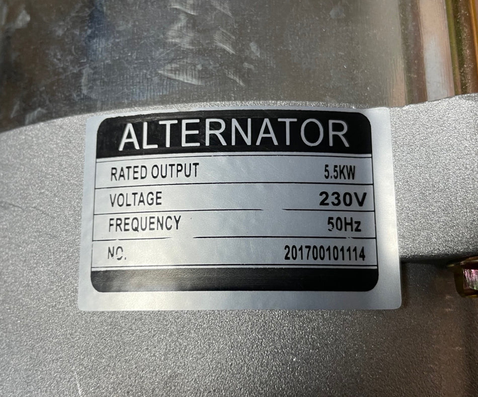 1022210 - Single Phase Alternator - Hyundai DHY6000SE Diesel Generator