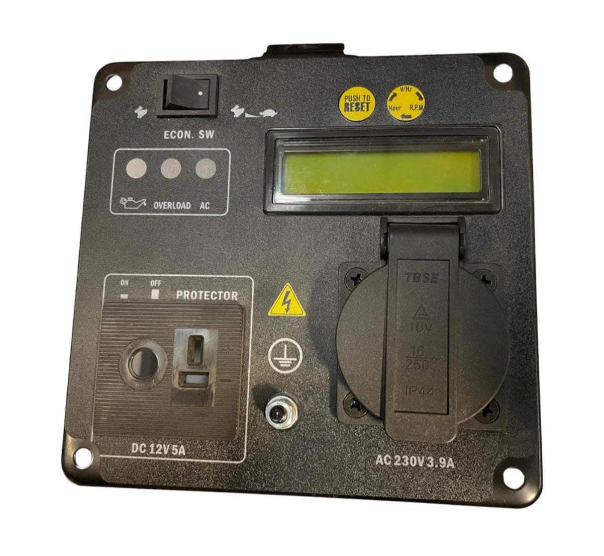 Front Control Display Panel - Hyundai HY1000Si Inverter Generator