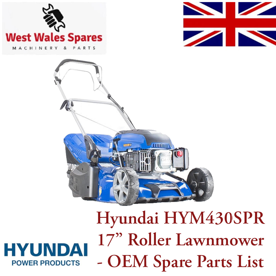 Hyundai HYM430SPR 17" Roller Lawnmower IC140V - OEM Spare Parts List