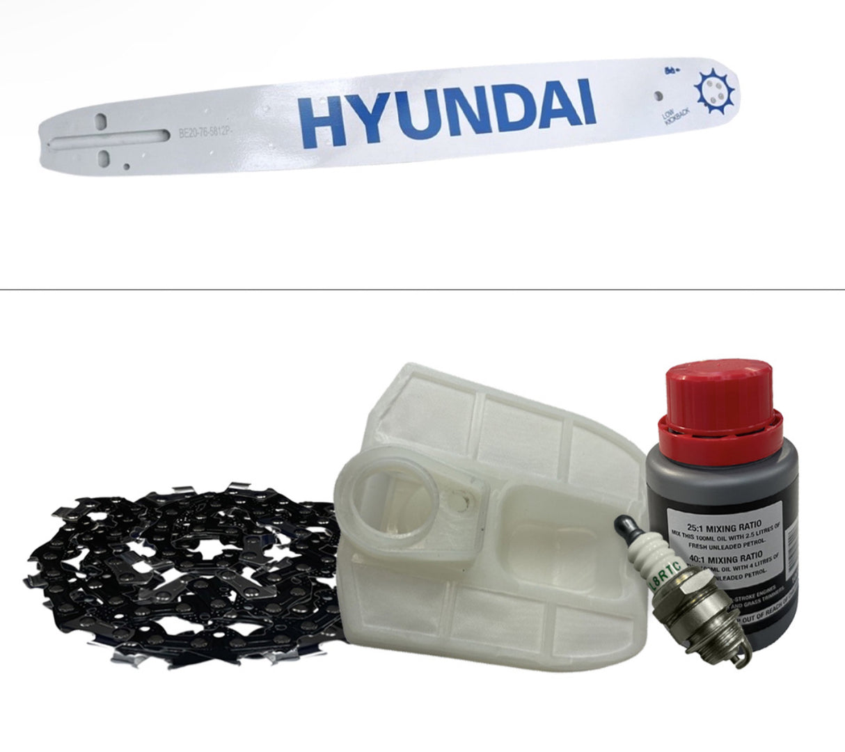 Hyundai HYC6200X HYC6220 Chainsaw Full Service Kit Includes Chain & Bar