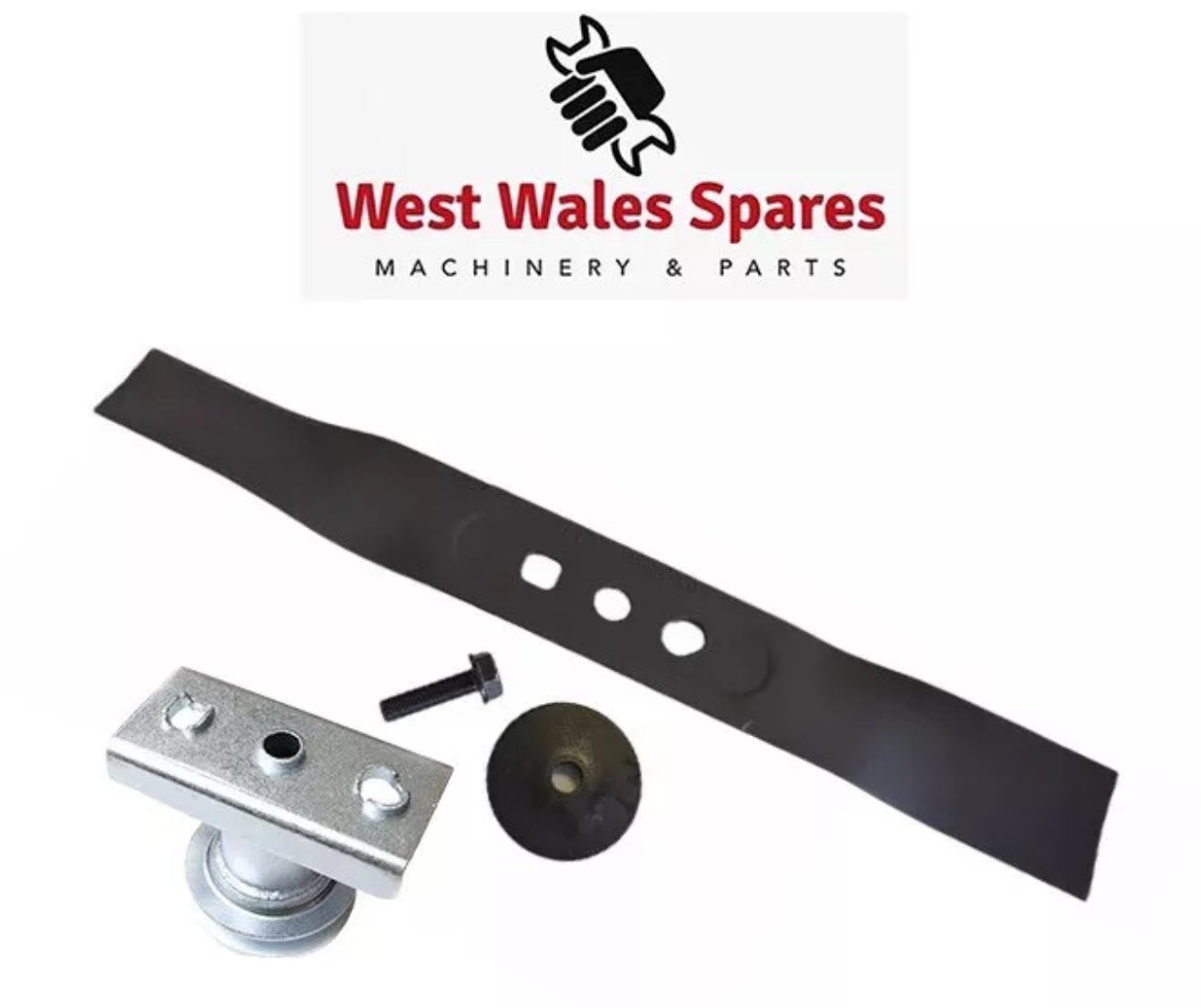 Hyundai 17" Lawnmower Blade & Adaptor Set HYM430SP HYM430SPE HYM430SPR