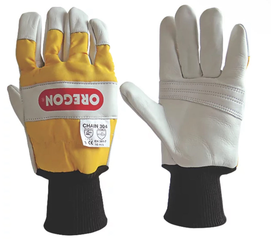 OREGON 2-HANDED PROTECTION CHAINSAW GLOVES LARGE