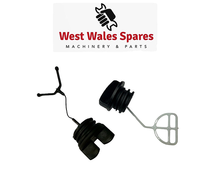 Chainsaw Fuel & Chain Oil Cap Set Hyundai HYC6200X P1PE P6220C