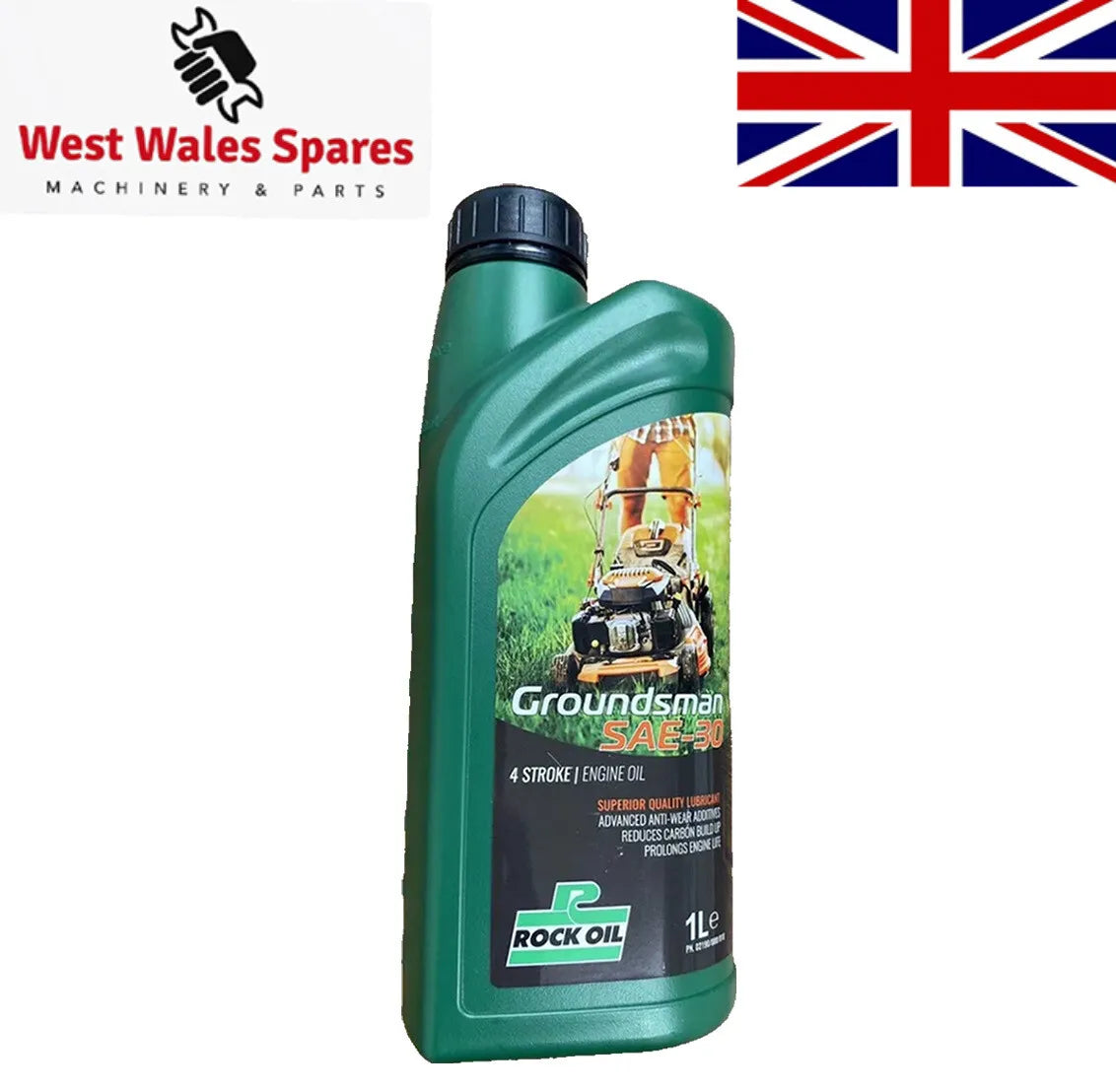 Rock Oil Groundman SAE30 - 4 Stroke Engine Oil - 1 Litre 1L