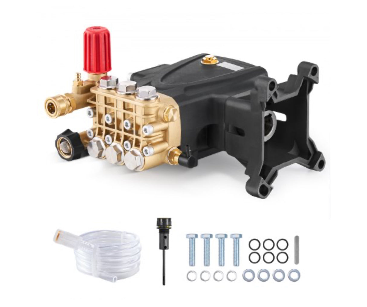 VEVOR Pressure Washer Pump 1 in Shaft Horizontal Triplex Plunger 4000 PSI 4.0GPM