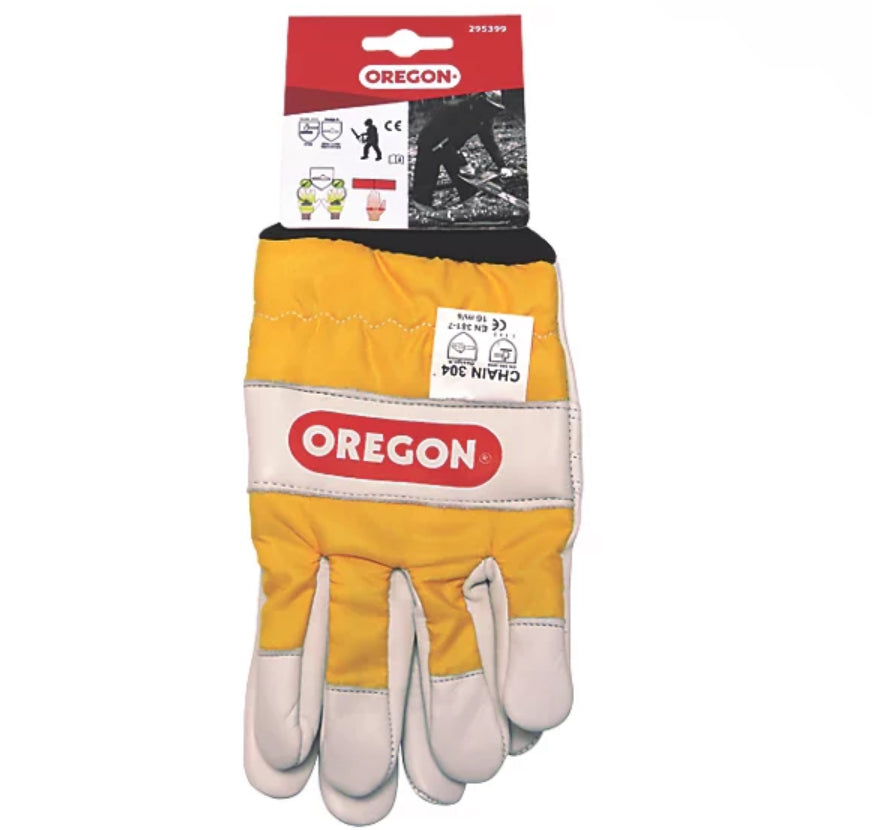 OREGON 2-HANDED PROTECTION CHAINSAW GLOVES LARGE