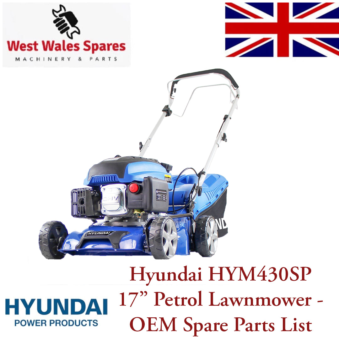 Hyundai HYM430SP 17" Lawnmower IC140V - Genuine OEM Spare Parts List