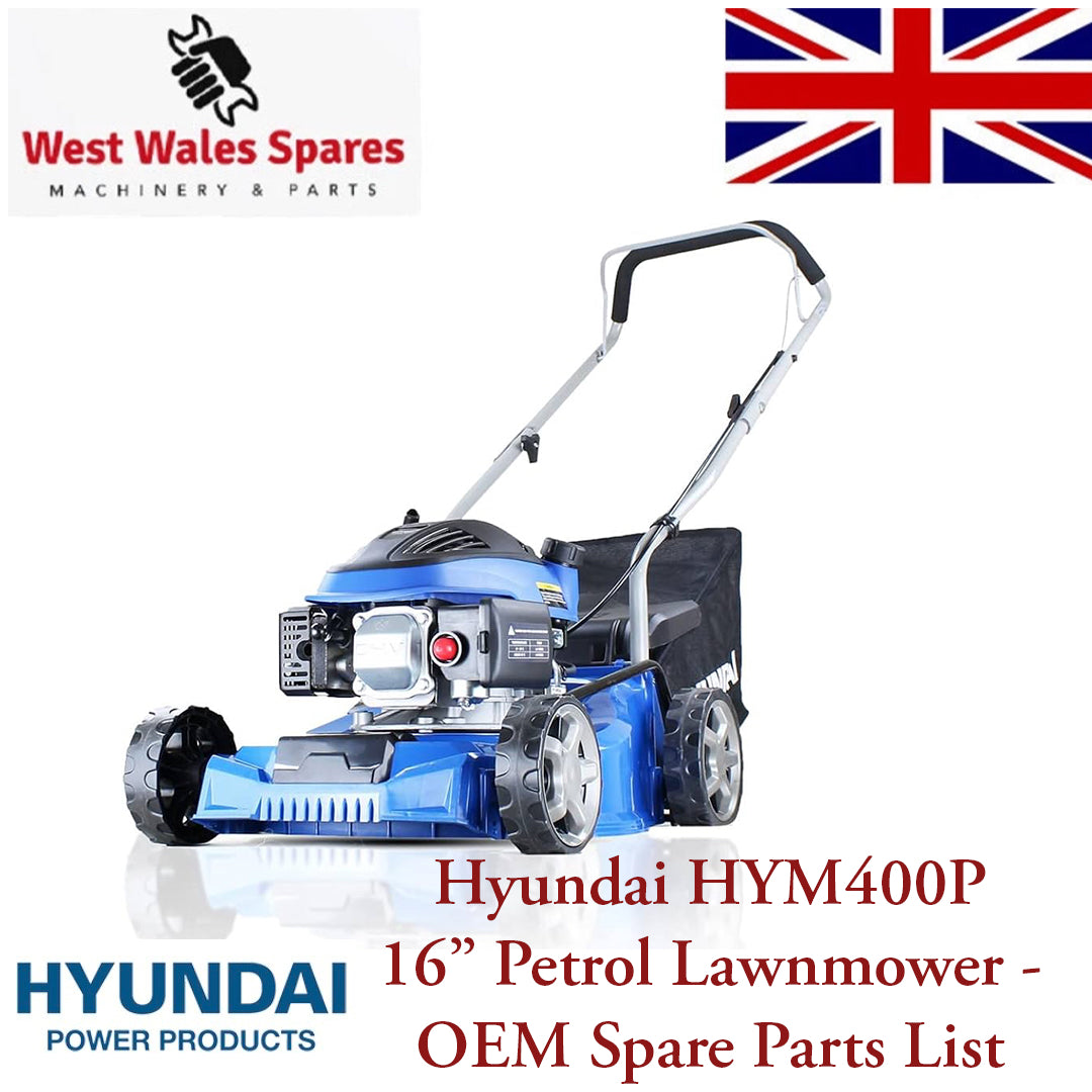 Hyundai HYM400P 16" Petrol Lawnmower IC80V - OEM Spare Parts List